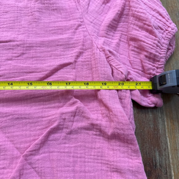 J Crew Pink Gauze Short Sleeve Tee XL - Picture 8 of 10